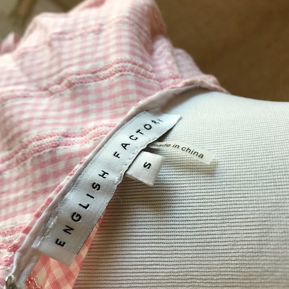 English Factory pink gingham top - Picture 4 of 5
